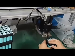 Máquina de soldadura puntual semiautomática neumática con batería de litio