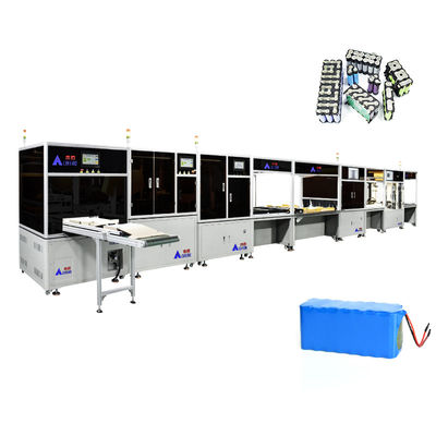 comprar Máquina de soldadura de baterías de litio para el paquete de células de baterías automática multifuncional 18650 línea de montaje de baterías online manufacture