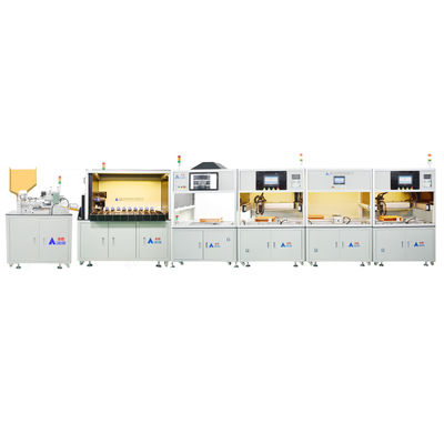 comprar Dos caras 18650 Batería de litio cilíndrica máquina de soldadura automática de punto para la batería de iones de litio línea de montaje de paquetes online manufacture