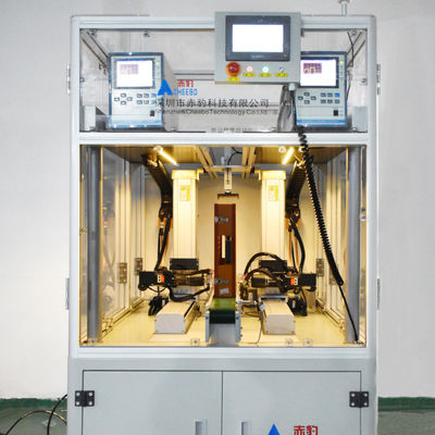 Máquina de soldadura automática con batería de punto de 8 ejes de cabeza giratoria de doble pin de soldadura