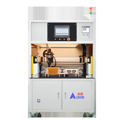 Máquina de soldadura de puntos de batería de litio de varias estaciones totalmente automática y multifuncional placa de níquel
