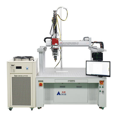 Máquina de soldadura automática de la batería prismática con soldador láser de la batería de litio del polímero láser para la celda de la bolsa 1500w
