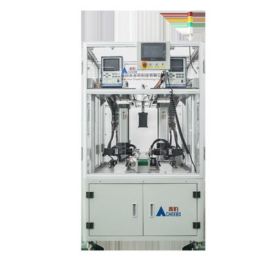Batería de litio máquina automática de soldadura puntual de precisión de doble cara con control de múltiples ejes de células cilíndricas