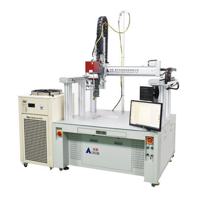 Máquina de soldadura por láser Gantry para la batería de litio prismático paquete de aluminio de níquel de la barra de bus 32140 soldadora automática de puntos láser